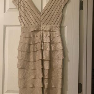 Gold layered cocktail Cache dress, size 2